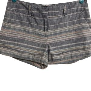 7th Avenue Design Studio Striped Multi-Color Women's Shorts Size 8